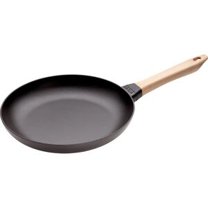 Staub Cast Iron Pan with Wooden Handle - 28cm - Black Staub Cast Iron Pan with Wooden Handle - 28cm - Black