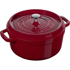 Staub Bordeaux Emaileret Støbejern 24cm - Fransk Traditionel Madlavning Staub Bordeaux Emaileret Støbejern 24cm - Fransk Traditionel Madlavning