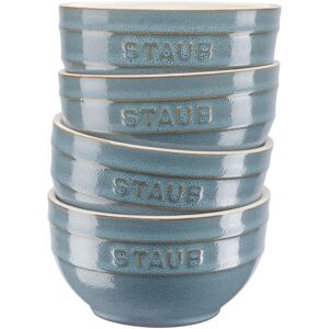 Ensemble de 4 bols en céramique Staub 0,4L - Turquoise - Publicité Ensemble de 4 bols en céramique Staub 0,4L - Turquoise - Publicité