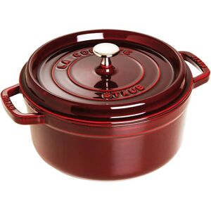 Staub Red Cast Iron Cocotte - 24cm Multi-Use Pot Staub Red Cast Iron Cocotte - 24cm Multi-Use Pot