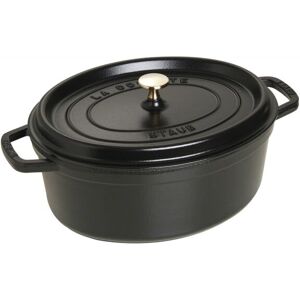Staub Gusseisen Oval Casserole - 4,2L Schwarz Staub Gusseisen Oval Casserole - 4,2L Schwarz