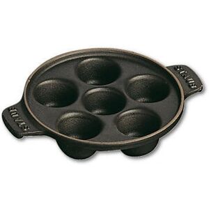 Talíř na šneky Staub - Černý - Litina - 14cm Talíř na šneky Staub - Černý - Litina - 14cm