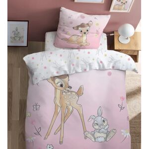 Ensemble de Literie Disney Home Bambi Flowers pour Enfants - Réversible 140x200 cm Rose - Literie - Publicité Ensemble de Literie Disney Home Bambi Flowers pour Enfants - Réversible 140x200 cm Rose - Literie - Publicité