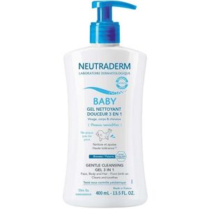 Neutraderm Baby Gel Nettoyant 3-en-1 Douceur 400ml - Gel Nettoyant Bébé - Publicité Neutraderm Baby Gel Nettoyant 3-en-1 Douceur 400ml - Gel Nettoyant Bébé - Publicité
