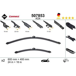 SWF 507853 Balai d'essuie-glace pour Renault Twingo 2, Clio 3, Megane 3 - Balai essuie-glace - Publicité SWF 507853 Balai d'essuie-glace pour Renault Twingo 2, Clio 3, Megane 3 - Balai essuie-glace - Publicité