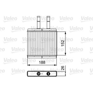 Trocador de calor VALEO - 812442 Trocador de calor VALEO - 812442