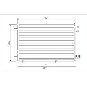 Condenseur en aluminium Valeo pour Ford Fiesta - Compatible R134a - Publicité Condenseur en aluminium Valeo pour Ford Fiesta - Compatible R134a - Publicité