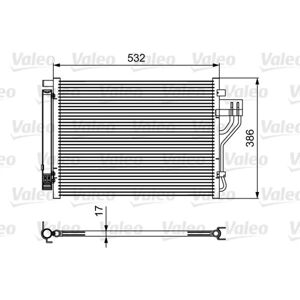 Condenseur VALEO 814494 - Aluminium, 532mm, 386mm, avec sècheur - Publicité Condenseur VALEO 814494 - Aluminium, 532mm, 386mm, avec sècheur - Publicité