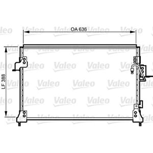 VALEO 818025 Alumiininen Ilmastointikondensaattori - Ilmastointikondensaattori VALEO 818025 Alumiininen Ilmastointikondensaattori - Ilmastointikondensaattori