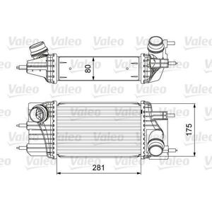 Intercooler Valeo - 175x281x80mm pour Nissan Evalia, Juke, NV200, Pulsar - Publicité Intercooler Valeo - 175x281x80mm pour Nissan Evalia, Juke, NV200, Pulsar - Publicité