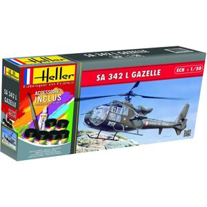 Heller Modèle SA 342 GAZELLE - Hélicoptère Échelle 1:50 - Publicité Heller Modèle SA 342 GAZELLE - Hélicoptère Échelle 1:50 - Publicité