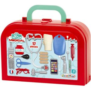 Maletín Médico de Juguete Ecoiffier - Plástico, Rojo, 1 Pieza - Maletín Médico de Juguete Maletín Médico de Juguete Ecoiffier - Plástico, Rojo, 1 Pieza - Maletín Médico de Juguete