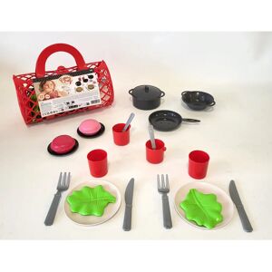 Ecoiffier 100% Chef theeset in tas, 22dlg. Multi kleuren Ecoiffier 100% Chef theeset in tas, 22dlg. Multi kleuren
