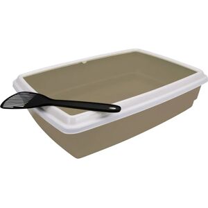 Aimé Violet Litter Box with Rim & Scoop - Cat Type: Sandpit Aimé Violet Litter Box with Rim & Scoop - Cat Type: Sandpit