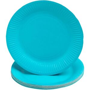 PRONAPPE 79216I Assiettes jetables - Lot de 25, 23 cm, Turquoise - Publicité PRONAPPE 79216I Assiettes jetables - Lot de 25, 23 cm, Turquoise - Publicité