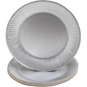 PRONAPPE 79311I Assiette jetable - Ronde 23 cm - Argent - Publicité PRONAPPE 79311I Assiette jetable - Ronde 23 cm - Argent - Publicité