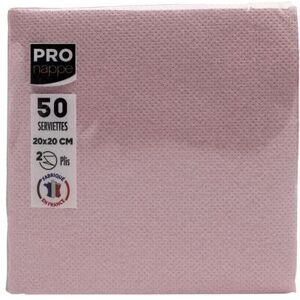 Pro Nappe Rosa Micro-embossed 20x20cm Servetter - Servetter Pro Nappe Rosa Micro-embossed 20x20cm Servetter - Servetter