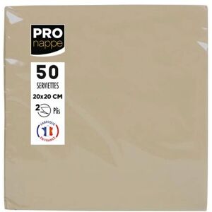 Serviettes en papier PRONAPPE SV622042I - Marron - 50 pcs - Publicité Serviettes en papier PRONAPPE SV622042I - Marron - 50 pcs - Publicité