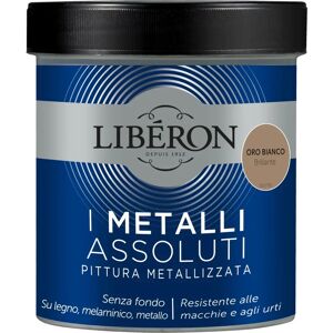 Pittura Metallizzata Liberon - Oro Bianco - 0,5L - Vernice Pittura Metallizzata Liberon - Oro Bianco - 0,5L - Vernice