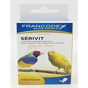 Francodex Serivit Complément Vitaminé pour Oiseaux - 15 ml Francodex Serivit Complément Vitaminé pour Oiseaux - 15 ml