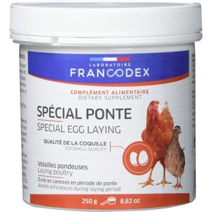 Francodex Soutien à la Ponte - 250g Complément pour volailles - Publicité Francodex Soutien à la Ponte - 250g Complément pour volailles - Publicité