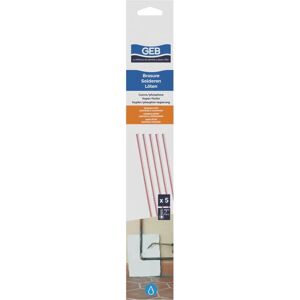 Varillas de soldadura de cobre/fósforo Geb - 5 piezas, Ø 2mm, 350mm largo Varillas de soldadura de cobre/fósforo Geb - 5 piezas, Ø 2mm, 350mm largo