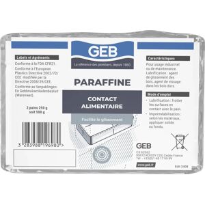 GEB Voedingsparaffine - Vaste smeermiddel voor hout en kaarsen - 250g GEB Voedingsparaffine - Vaste smeermiddel voor hout en kaarsen - 250g