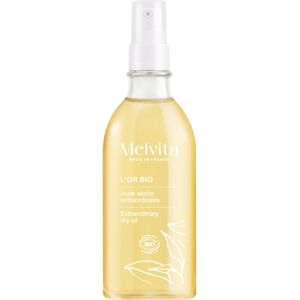 Huile Bio L'Or Bio 100ml Melvita pour visage, corps et cheveux - Publicité Huile Bio L'Or Bio 100ml Melvita pour visage, corps et cheveux - Publicité