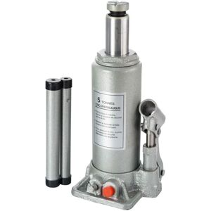 PERALINE Gato Hydraulique - 5T, Gris, Double Piston, 413mm - Publicité PERALINE Gato Hydraulique - 5T, Gris, Double Piston, 413mm - Publicité
