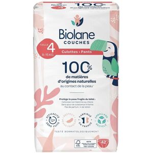 Biolane Taille 4 Couches Culottes Naturelles - Paquet 42 - Publicité Biolane Taille 4 Couches Culottes Naturelles - Paquet 42 - Publicité