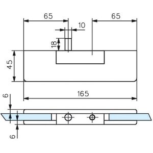 ASSA ABLOY Penture Herrajes para Puertas - Montaje para Puerta de Vidrio ASSA ABLOY Penture Herrajes para Puertas - Montaje para Puerta de Vidrio