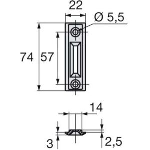 ASSA ABLOY - STREMLER 2834.52.0 - Strike ASSA ABLOY - STREMLER 2834.52.0 - Strike