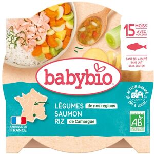Babybio Riz Bio au Saumon et Légumes - Alimentation Bébé - Publicité Babybio Riz Bio au Saumon et Légumes - Alimentation Bébé - Publicité