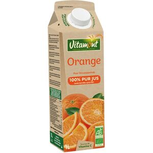 Vitamont Jus d'Orange Bio 1L - Jus - Publicité Vitamont Jus d'Orange Bio 1L - Jus - Publicité