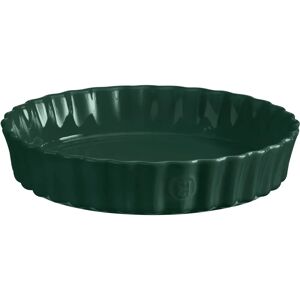 Emile Henry Cedar Green 28cm Deep Flan Dish - Deep Flan Dish Emile Henry Cedar Green 28cm Deep Flan Dish - Deep Flan Dish