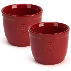 Emile Henry Burgundy No.8 Ramekin Set Of 2 - Ramekin Set Emile Henry Burgundy No.8 Ramekin Set Of 2 - Ramekin Set