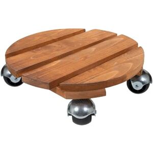 Louis Moulin - Roule plante rond 30cm bois naturel - Wood - Publicité Louis Moulin - Roule plante rond 30cm bois naturel - Wood - Publicité