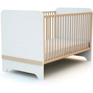 Lit bébé évolutif AT4 70x140cm Bois Blanc Design Scandinave - Publicité Lit bébé évolutif AT4 70x140cm Bois Blanc Design Scandinave - Publicité