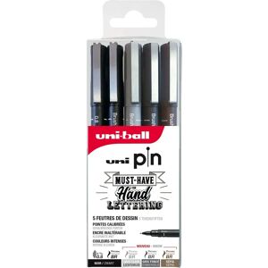 Set de feutres Uni-ball Feutre technique PIN ASP012 - Assorted Set de feutres Uni-ball Feutre technique PIN ASP012 - Assorted