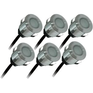 Arlux Lighting - 6 spots encastrés LED - Inox IP67 - Publicité Arlux Lighting - 6 spots encastrés LED - Inox IP67 - Publicité