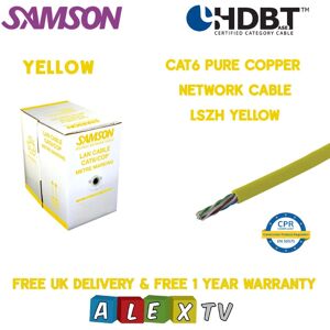 Samson - CAT6 Copper LSZH - Yellow - 305m Samson - CAT6 Copper LSZH - Yellow - 305m