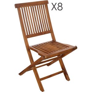 Macabane Hanna - Ensemble de jardin en teck - Table rectangulaire extensible 200/300*120 cm et 8 chaises - Publicité Macabane Hanna - Ensemble de jardin en teck - Table rectangulaire extensible 200/300*120 cm et 8 chaises - Publicité
