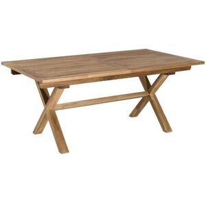 Macabane Harris - Table de jardin en teck extensible 8-10 personnes - Rectangulaire 180/240x100 cm - Publicité Macabane Harris - Table de jardin en teck extensible 8-10 personnes - Rectangulaire 180/240x100 cm - Publicité