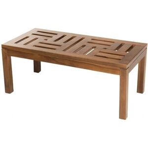 Table basse rectangulaire en teck huilé MACABANE - Mobilier de jardin - Publicité Table basse rectangulaire en teck huilé MACABANE - Mobilier de jardin - Publicité