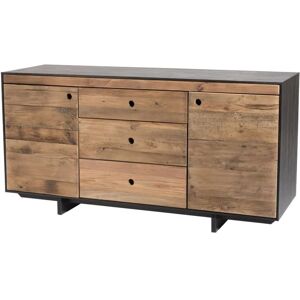 MACABANE Buffet - Bois de pin recyclé - 2 portes 3 tiroirs - Mobilier moderne - Publicité MACABANE Buffet - Bois de pin recyclé - 2 portes 3 tiroirs - Mobilier moderne - Publicité