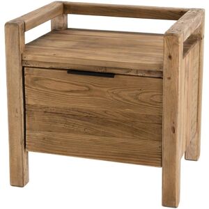 Mesita de noche Macabane madera reciclada 55x55x45cm Mesita de noche Macabane madera reciclada 55x55x45cm