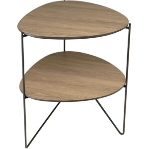 FERLY - Table d'appoint 2 niveaux - Noir - Table d'appoint - Publicité FERLY - Table d'appoint 2 niveaux - Noir - Table d'appoint - Publicité
