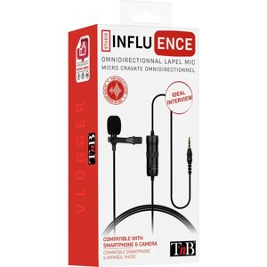 T'nB INLAPMIC2 Microphone - Black Clip-On Omnidirectional T'nB INLAPMIC2 Microphone - Black Clip-On Omnidirectional