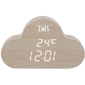 Ξυπνητήρι T'nB Clockcloud - Ψηφιακό, Επιφάνεια ξύλου Ξυπνητήρι T'nB Clockcloud - Ψηφιακό, Επιφάνεια ξύλου