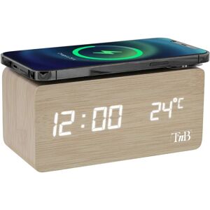 Réveil en bois T’nB avec chargeur sans fil - Publicité Réveil en bois T’nB avec chargeur sans fil - Publicité
